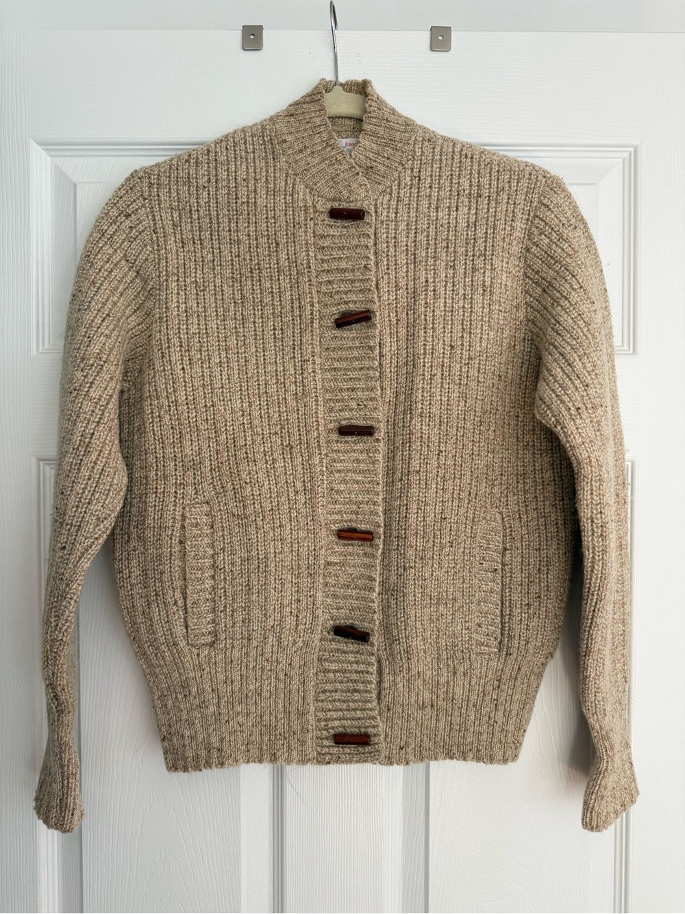 Vintage 70s Pendleton Wool Toggle Fisherman Cardigan Sweater Jacket (38/M)